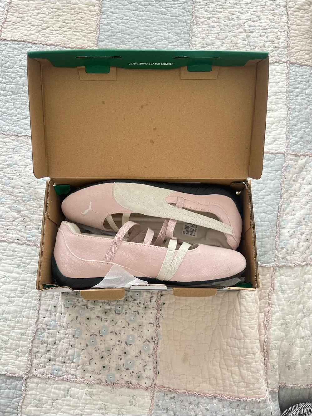 Suede Puma Speedcat Pink Ballet Flats - Picture 2 of 9